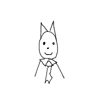 cat with tie drawing by tessa9 in Artbitrator