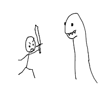 epic boss battle drawing by tessa9 in Artbitrator