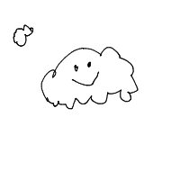 cloud with face drawing by mrv108 in Artbitrator
