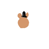 bear with a hat drawing by mrv108 in Artbitrator