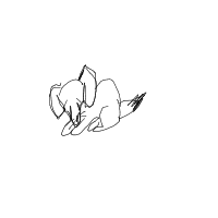 sleepy dog drawing by whytoty in Artbitrator