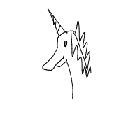 unicorn drawing by whytoty in Artbitrator
