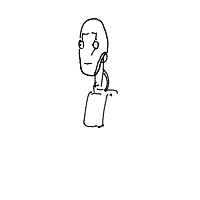 robot having existential crisis drawing by picasoda in Artbitrator