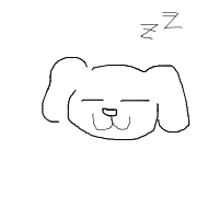 sleepy dog drawing by someonewillingtodraw in Artbitrator