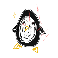 excited penguin drawing by someonewillingtodraw in Artbitrator