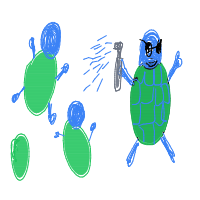 a group of squirtles wearing sunglasses drawing by player-z7qqcvsqe in Artbitrator