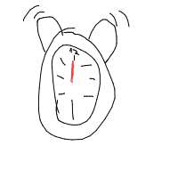 alarm clock ringing drawing by jeno in Artbitrator