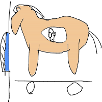 trojan horse drawing by jeno in Artbitrator