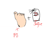 bigfoot taking selfie drawing by shr5uti in Artbitrator