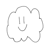 cloud with face drawing by ryan in Artbitrator