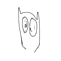 confused owl drawing by ryan in Artbitrator