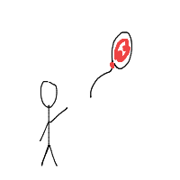 balloon floating away drawing by ryan in Artbitrator