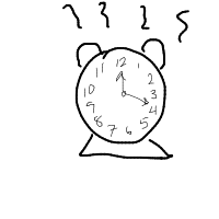 alarm clock ringing drawing by shazia in Artbitrator