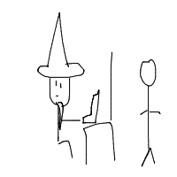 wizard tech support drawing by ryan in Artbitrator