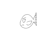 grumpy fish drawing by impicklerick293 in Artbitrator