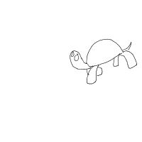 shy turtle drawing by impicklerick293 in Artbitrator