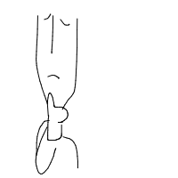 hand on chin drawing by guest-z4hxr0xdv in Artbitrator