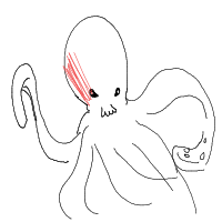 octopus drawing by fishburst400 in Artbitrator