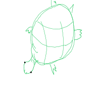 sea turtle drawing by fishburst400 in Artbitrator