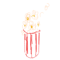 popcorn popping drawing by sugar_aids in Artbitrator