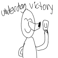 underdog victory drawing by noorthebest in Artbitrator