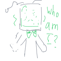 robot having existential crisis drawing by sugar_aids in Artbitrator