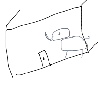 elephant in room drawing by hbarrett0826 in Artbitrator