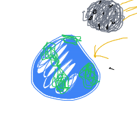 meteor approaching earth drawing by hbarrett0826 in Artbitrator