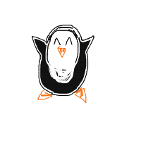 excited penguin drawing by someonewillingtodraw in Artbitrator