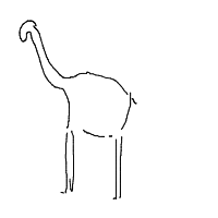 giraffe drawing by nahom in Artbitrator