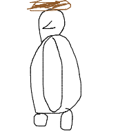 penguin with a hat drawing by skycraft in Artbitrator