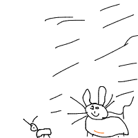 cat chasing mouse drawing by karol in Artbitrator