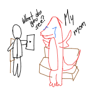 dragon in therapy drawing by boo4u in Artbitrator