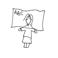 first day of school drawing by boo4u in Artbitrator