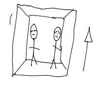 awkward elevator drawing by boo4u in Artbitrator