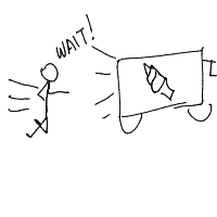 chasing ice cream truck drawing by boo4u in Artbitrator