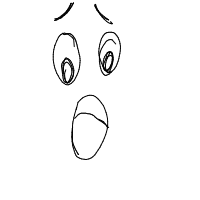 surprised face drawing by highmind in Artbitrator