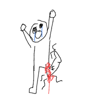 break a leg drawing by phunzn2610 in Artbitrator