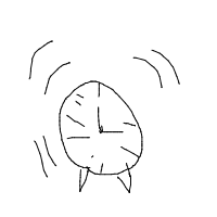 alarm clock ringing drawing by skycraft in Artbitrator