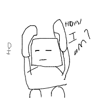 robot having existential crisis drawing by skycraft in Artbitrator