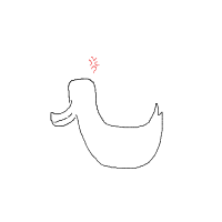 angry duck drawing by skycraft in Artbitrator