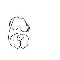 sleepy dog drawing by sghe in Artbitrator