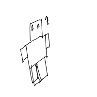 robot having existential crisis drawing by reindeersammy in Artbitrator
