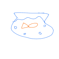 fish in bowl drawing by guest-11hx3z4au in Artbitrator