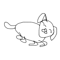 sleepy dog drawing by notwraith01 in Artbitrator
