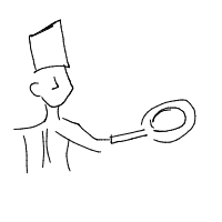 chef cooking drawing by rose in Artbitrator