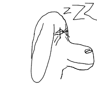 sleepy dog drawing by yourdad6942026 in Artbitrator