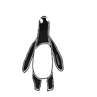 excited penguin drawing by yourdad6942026 in Artbitrator