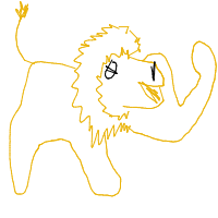 proud lion drawing by yourdad6942026 in Artbitrator