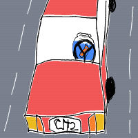 goldfish driving car drawing by yourdad6942026 in Artbitrator